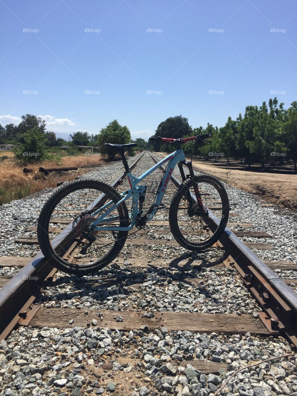 bike on railroad 