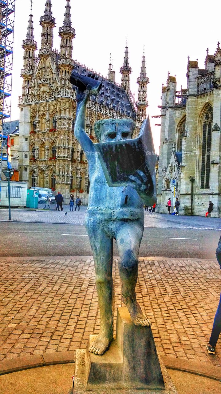 Fons Sapientiae statue in Leuven Belgium