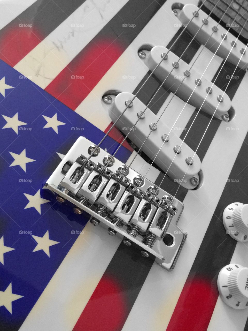 Flag guitar.