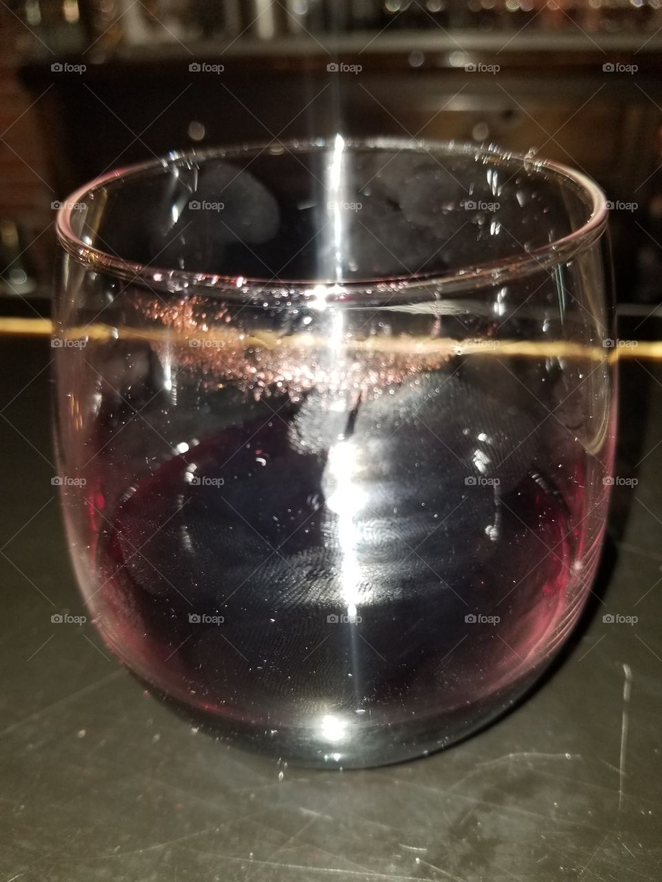 Lipstick on wine