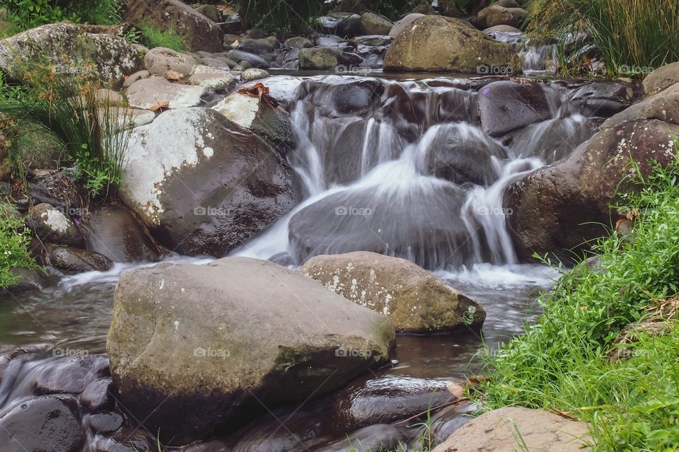 Beautifull of small waterfall