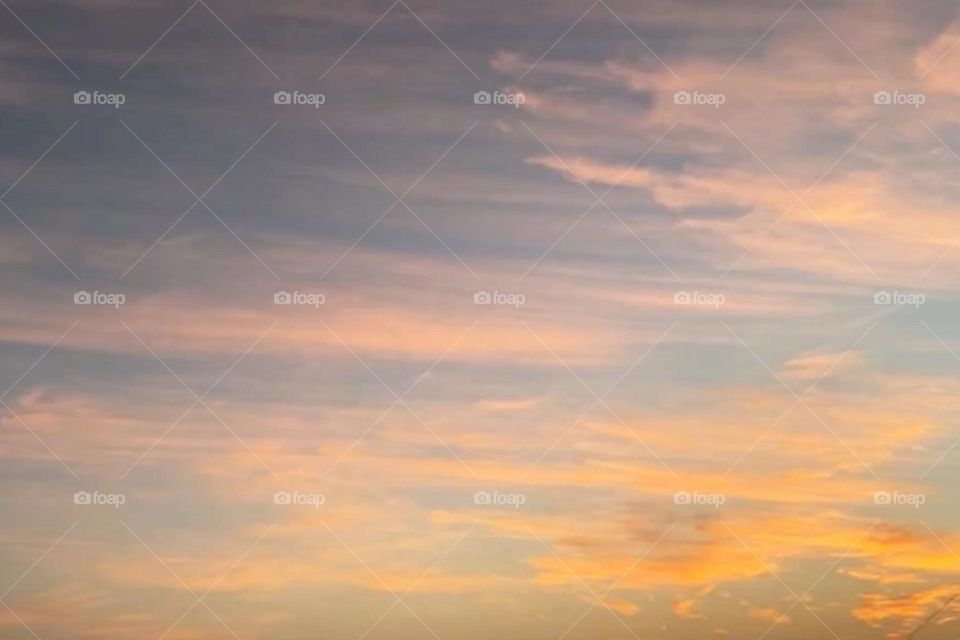 Softly the evening came with the sunset.