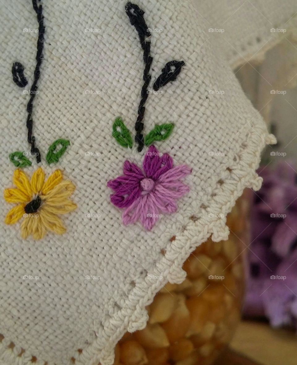 Embroidered Flowers