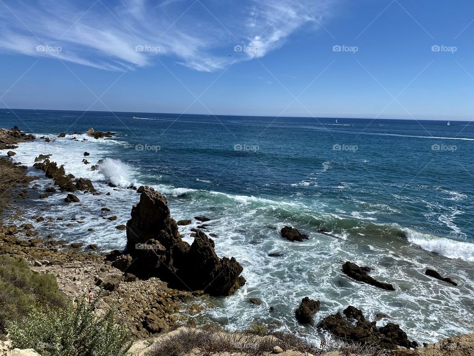 Backside of Corona del Mar State Beach