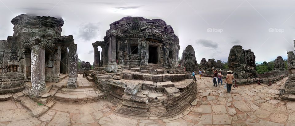 prasat Bayon. The Boyon, peasant bayon temple in Siem reap Cambodia , Angkor Thom , June 21 2015 18:12