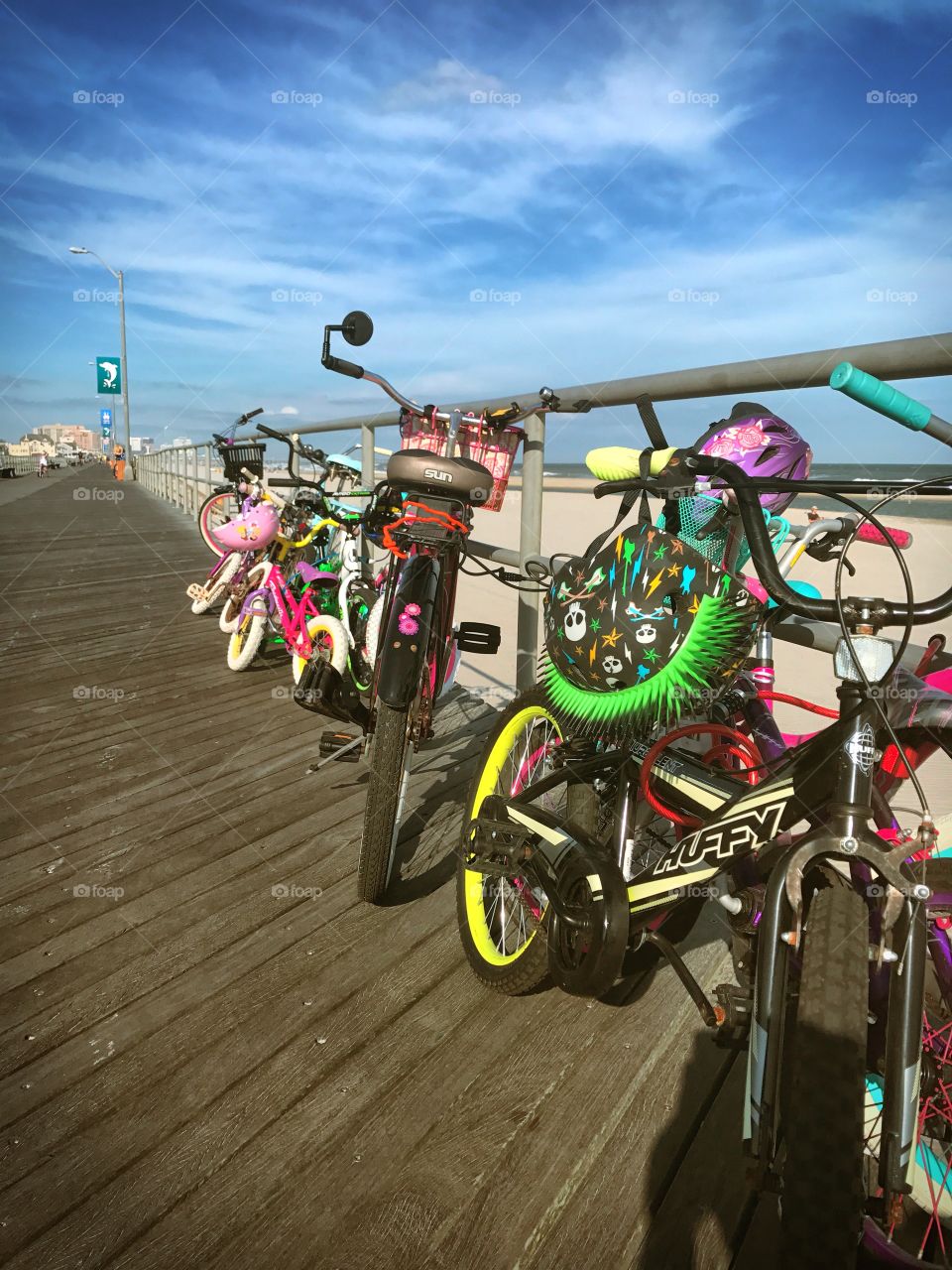 Bikes on the boardwalk