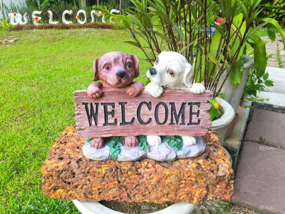 Welcome signboard