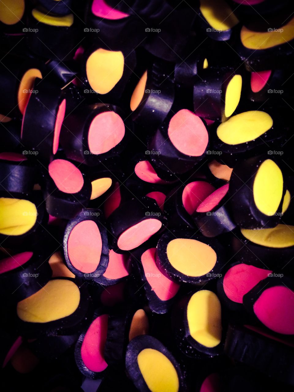 Candy. Liquorice soft candy pieces