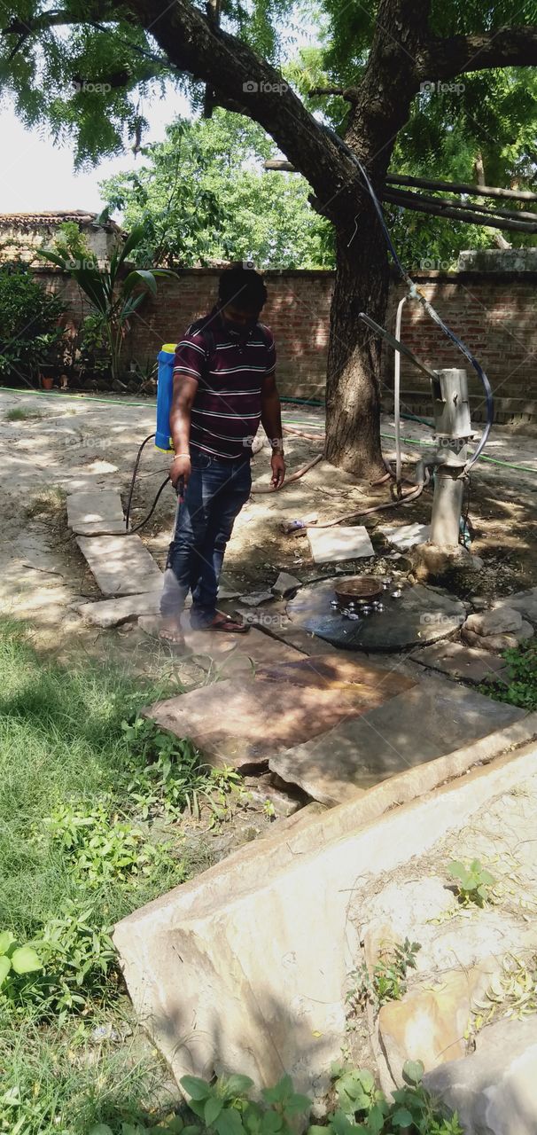 UP India Chakia Chandauli Rural Development Cleanliness Work