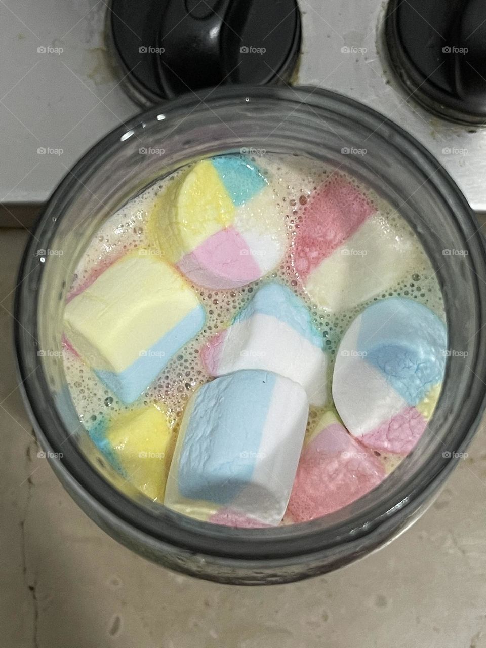 Marshmallows and coffee combination is Perfect 