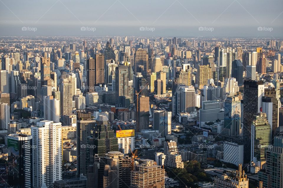 Beautiful skyscraper scape in Bangkok Thailand