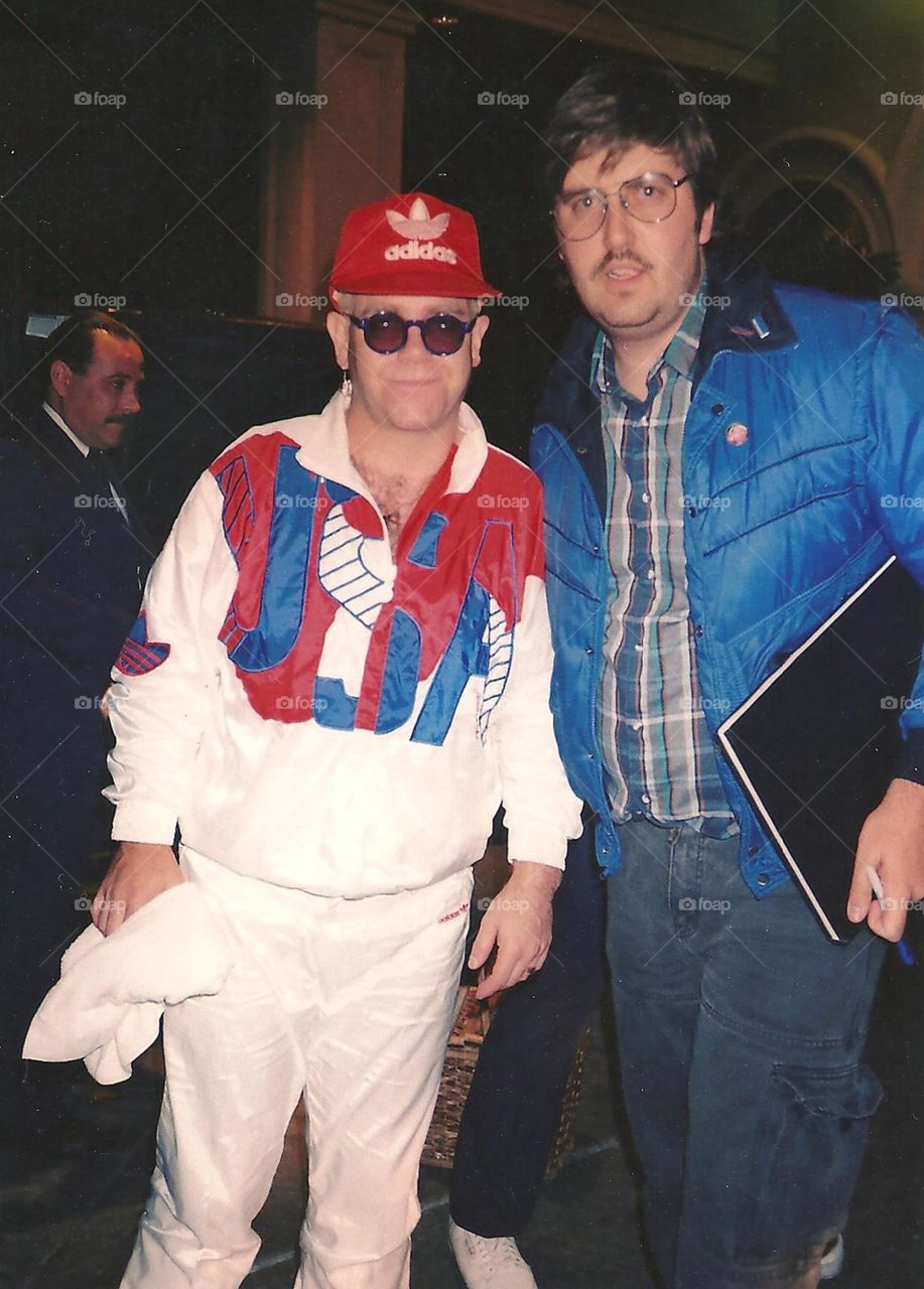 Elton John with fan