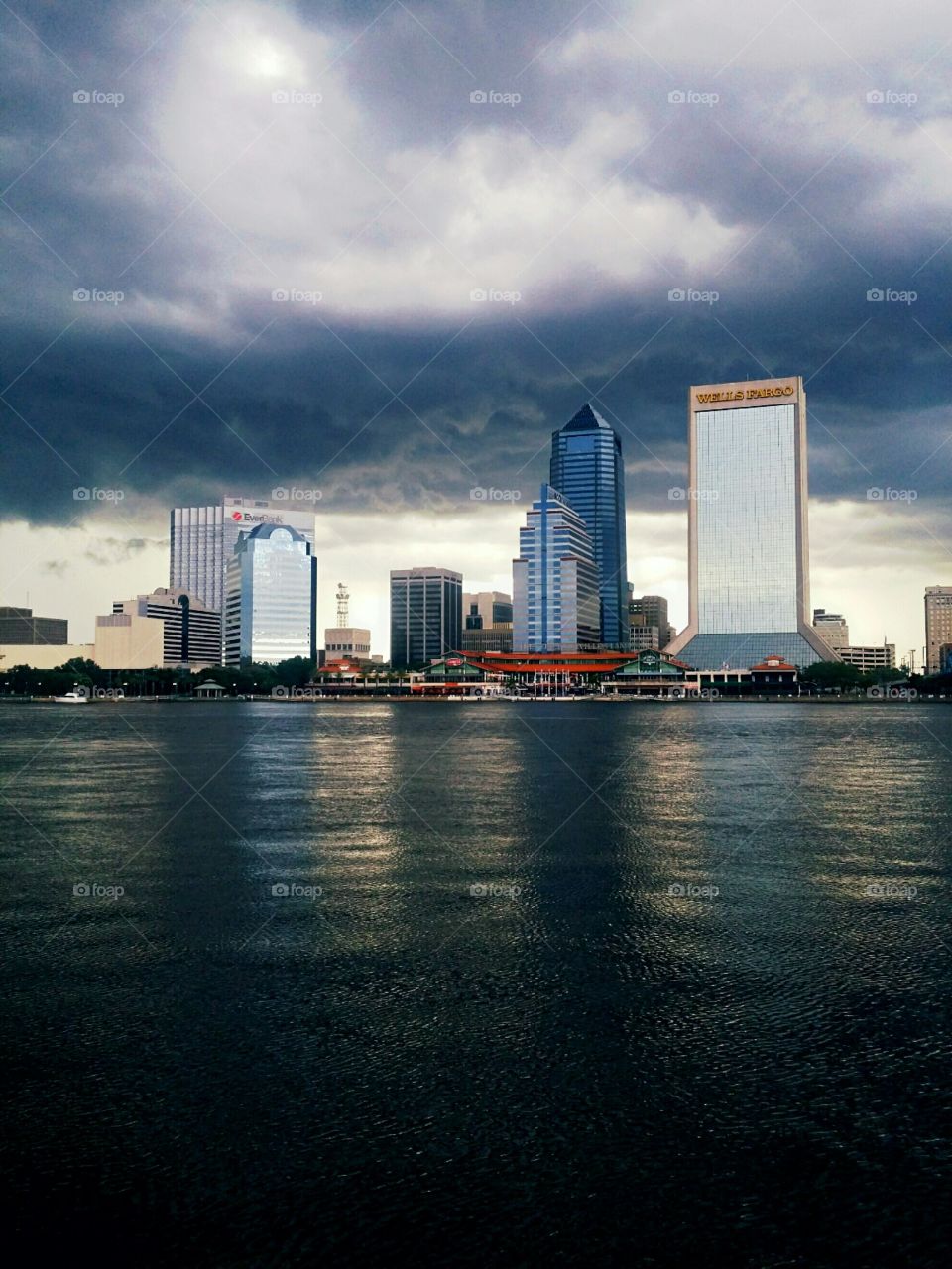 storming over downtown