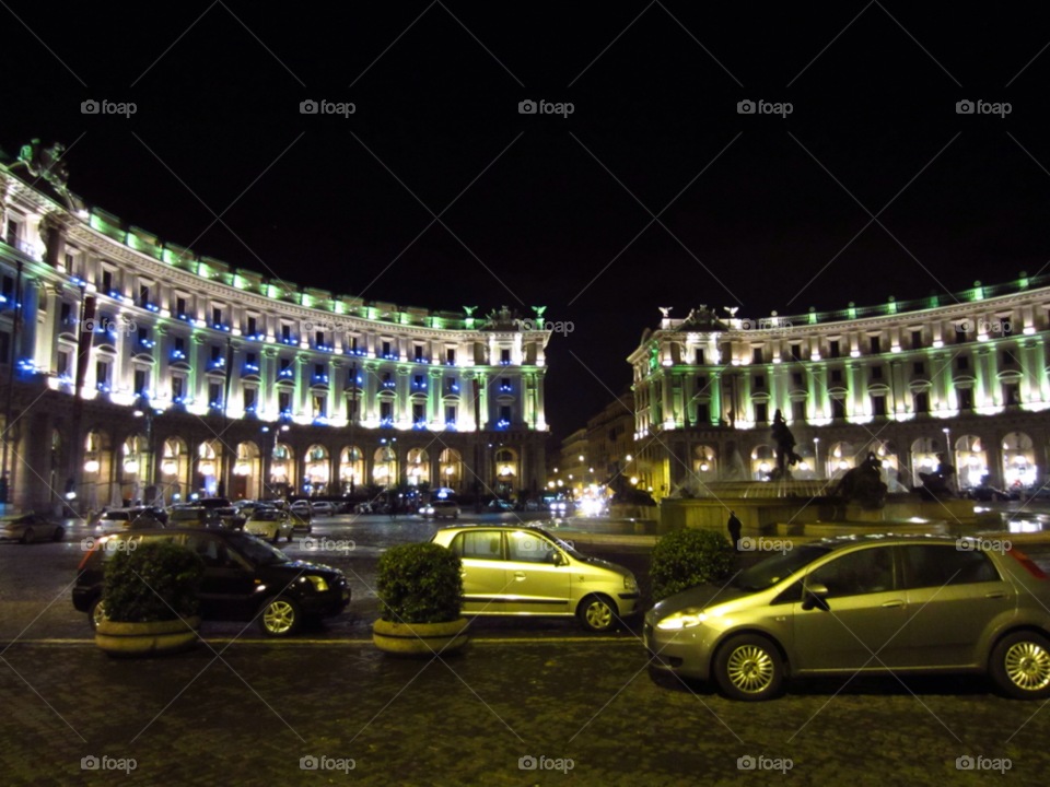 night fountain hotel rome by Nietje70