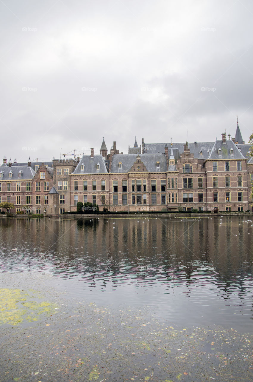 Binnenhof Building At Den Haag The Netherlands 2018