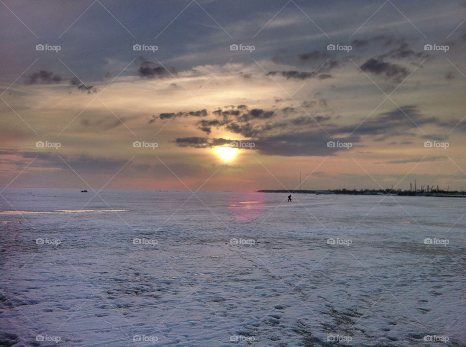 Sunset, Water, Dawn, Evening, Dusk