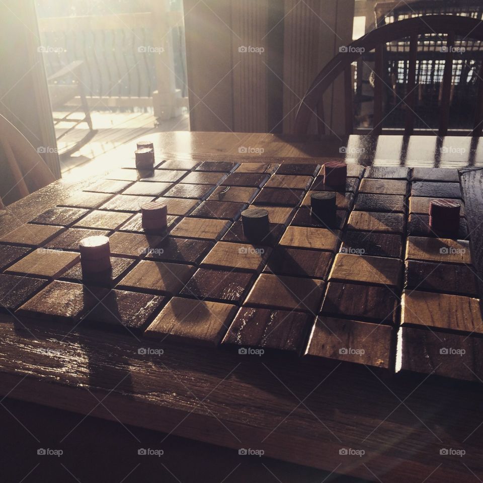 Handmade chess board 