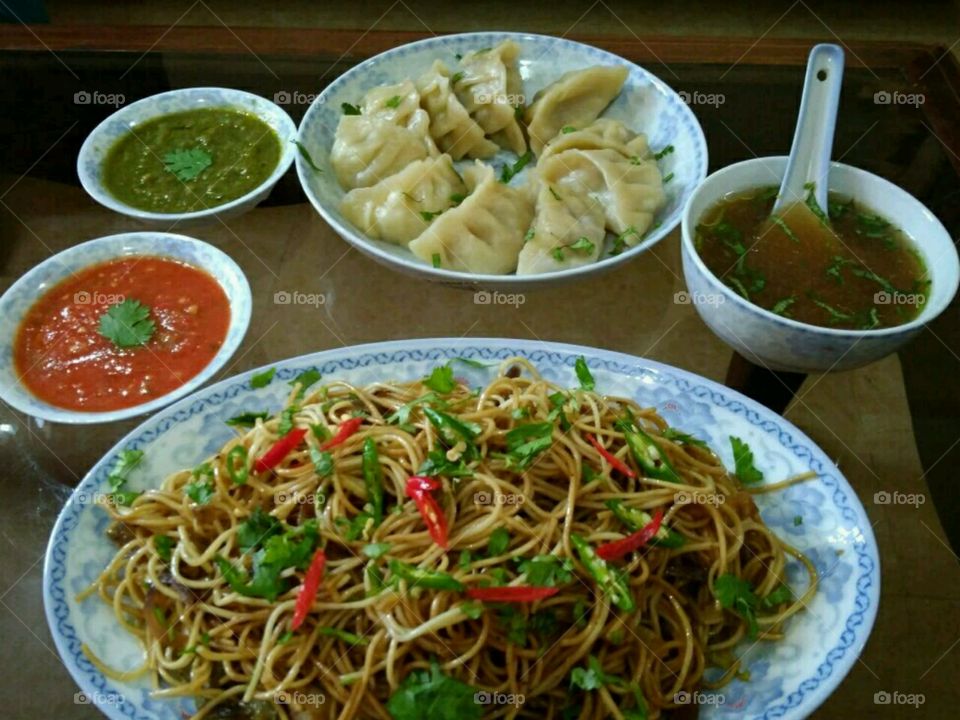 Chowmien and momo || snacks || tasty