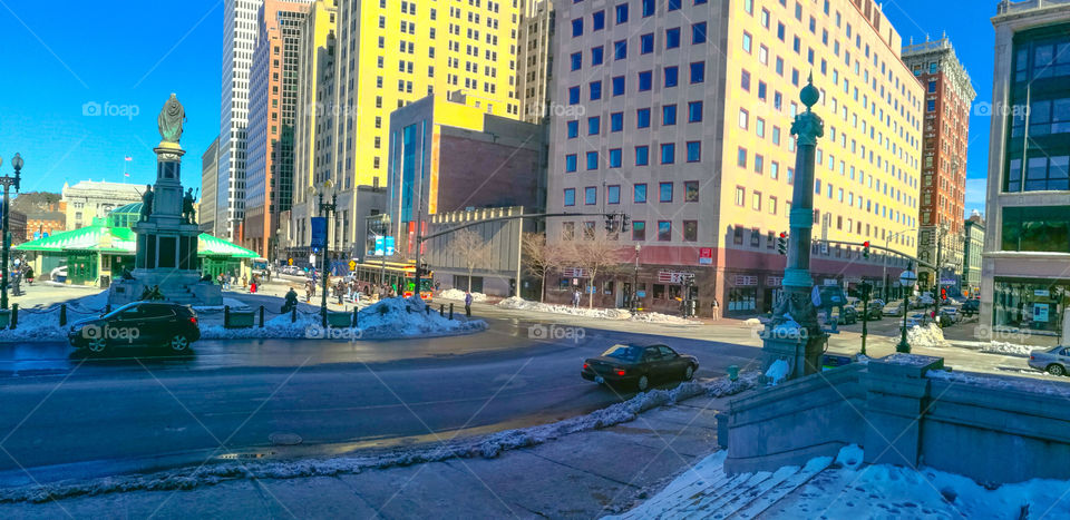Busy downtown