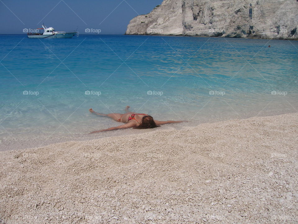 woman enjoying sea and the beach