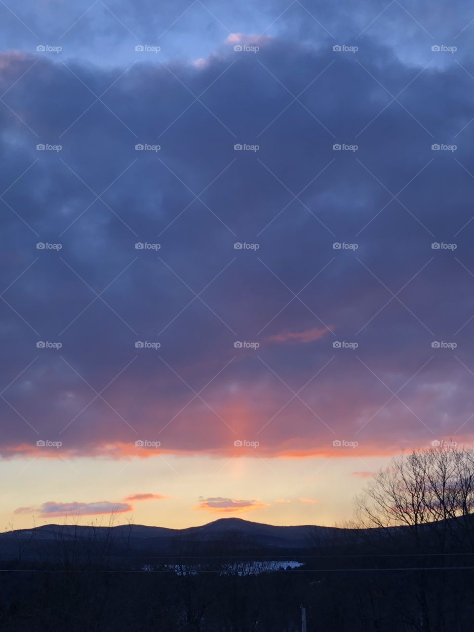 Cloud with pink lining