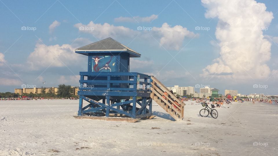 On the beach. beach in florida