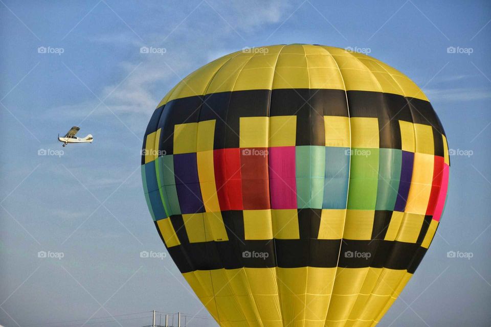 Plane and Balloon