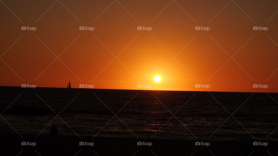 Sunset over Venice Beach