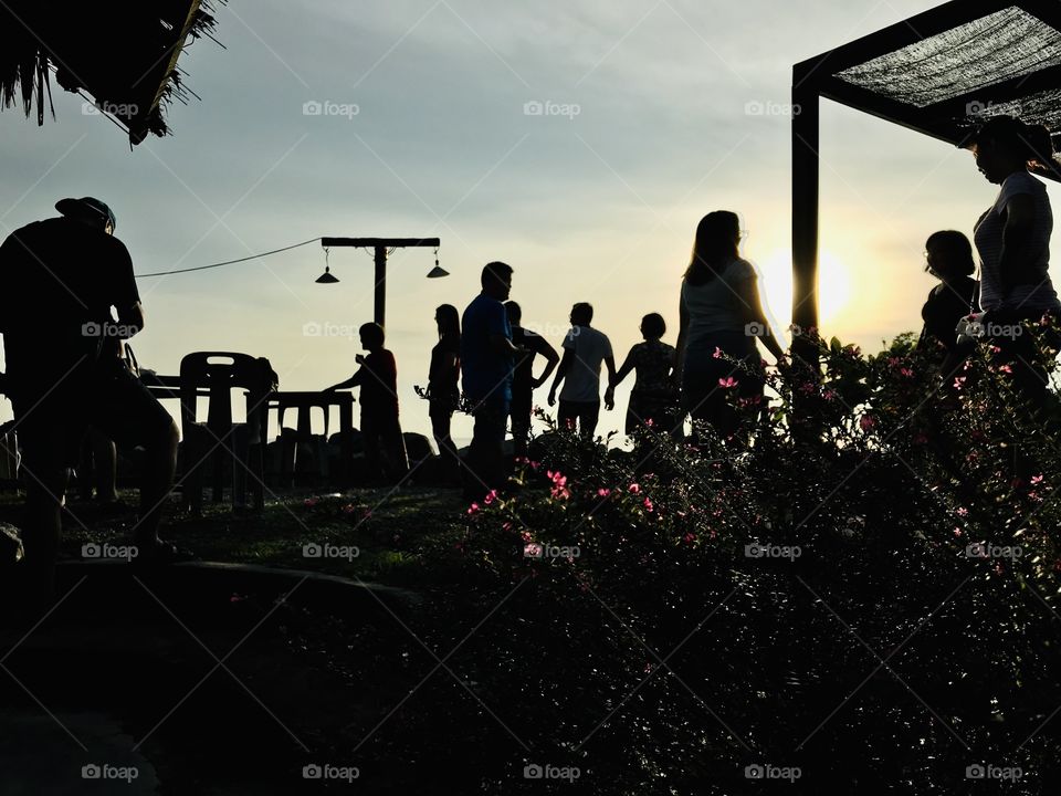 Summer beach gathering 