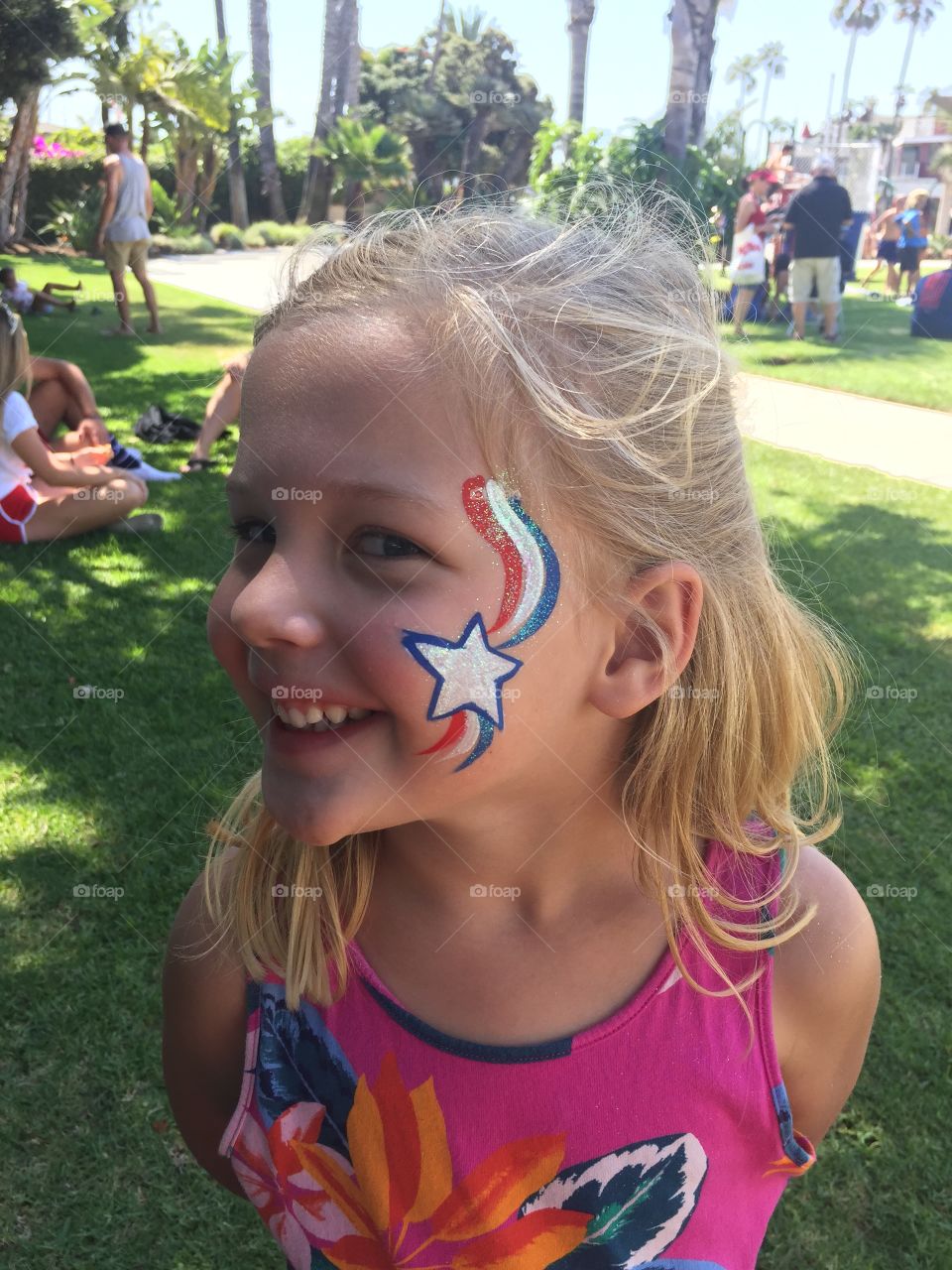 4th of July face paint!