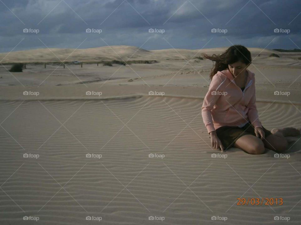 woman on sand no.3