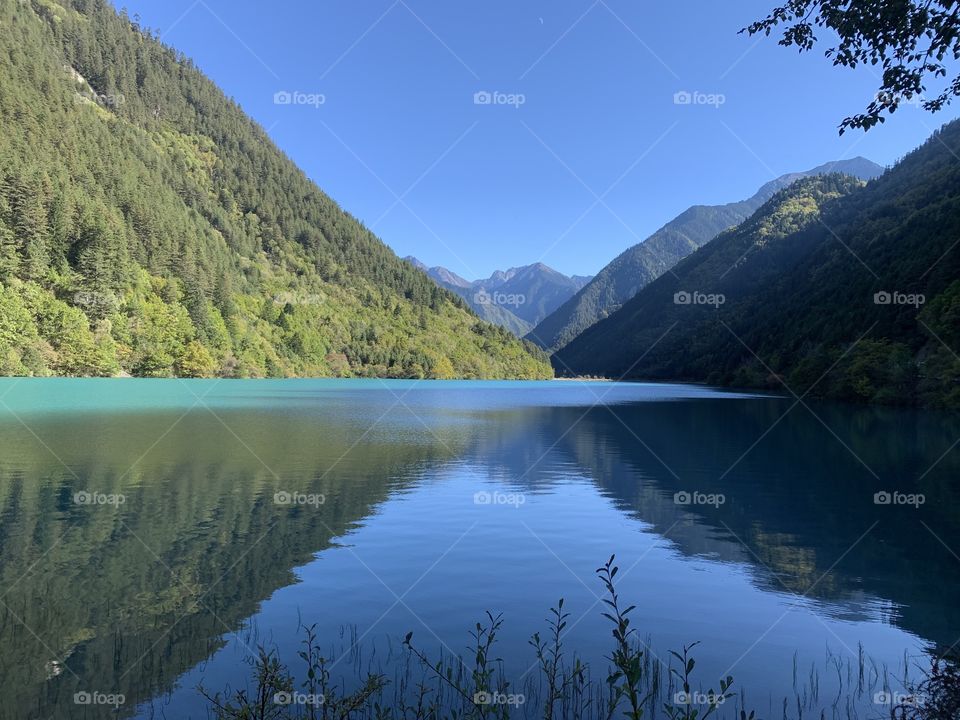 Beautiful mountain and The reflection