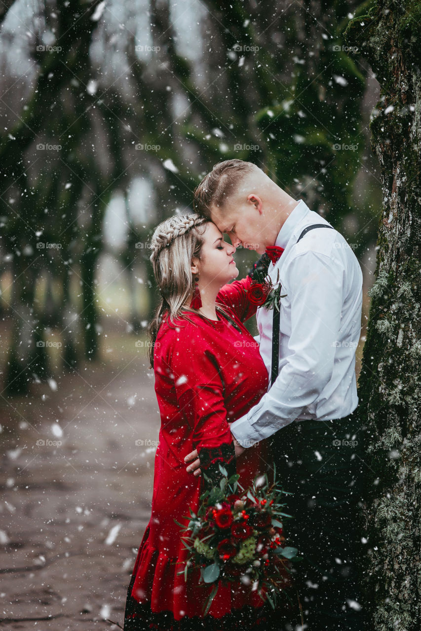 Winter. Snow. Wedding. Love. Holidays.