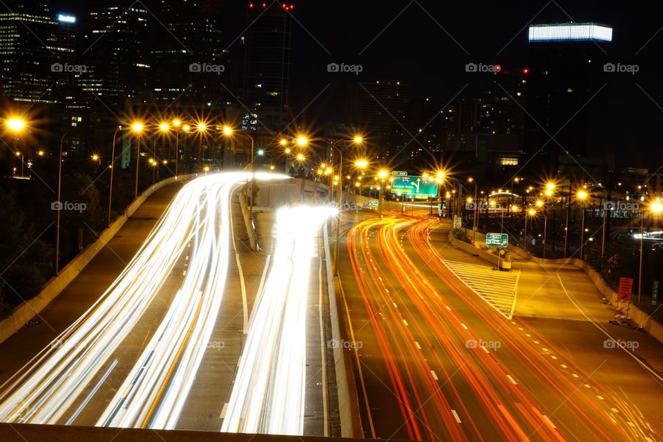 Brotherly love lightshow. Center City Phila.  
