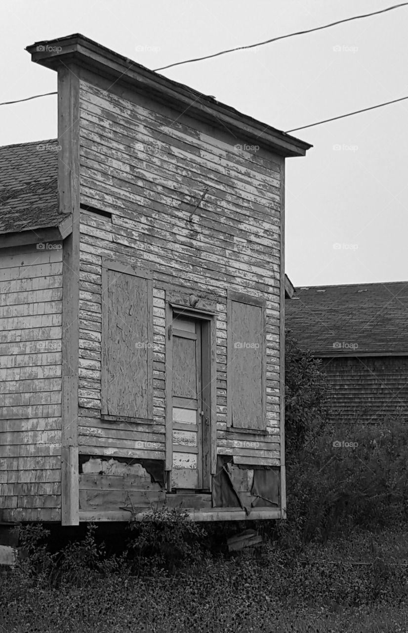 abandoned building Addison,  Maine