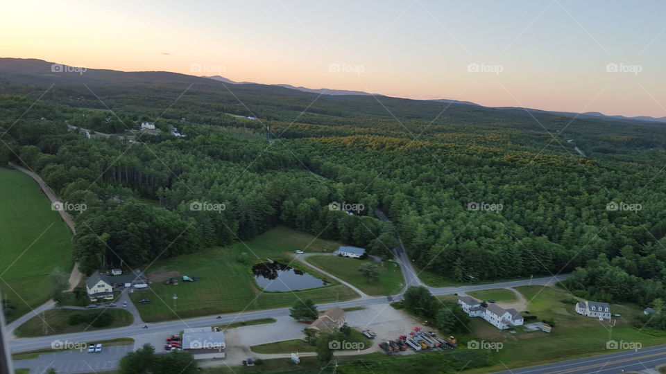 view over Pittsfield NH