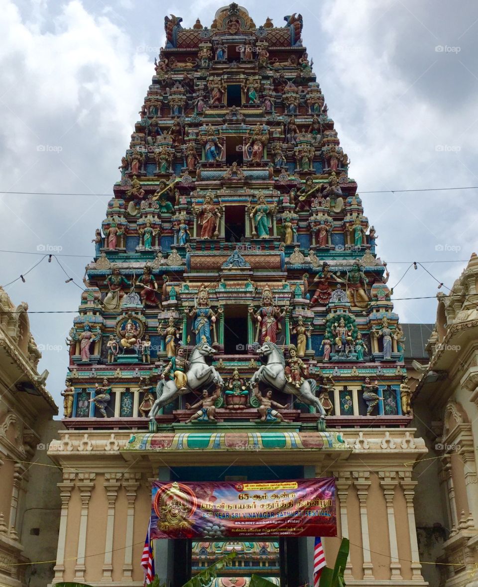 Hinduism temple in petaling street Kuala Lumpur Malaysia 