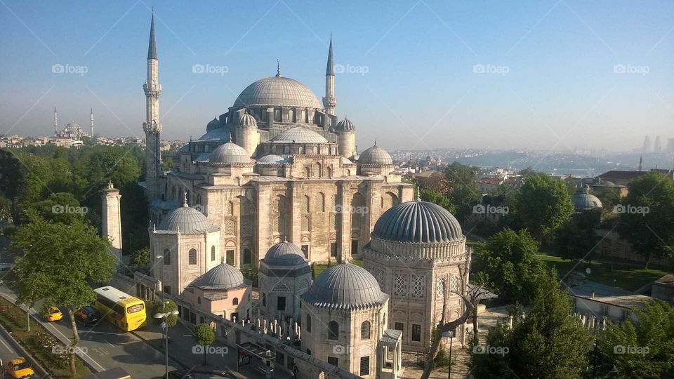 a grand Turkish Mosque