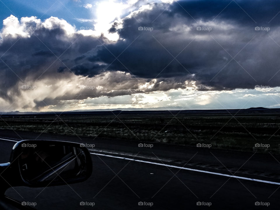storm clouds roll through