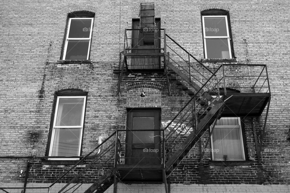 Upstairs neighbor. alleyway, traverse city