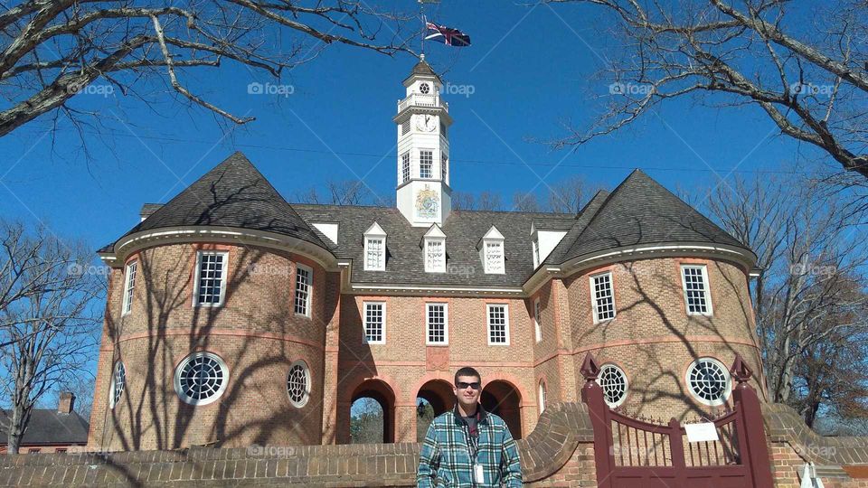 Capitol building. Colonial Williamsburg, Richmond, Virginia.