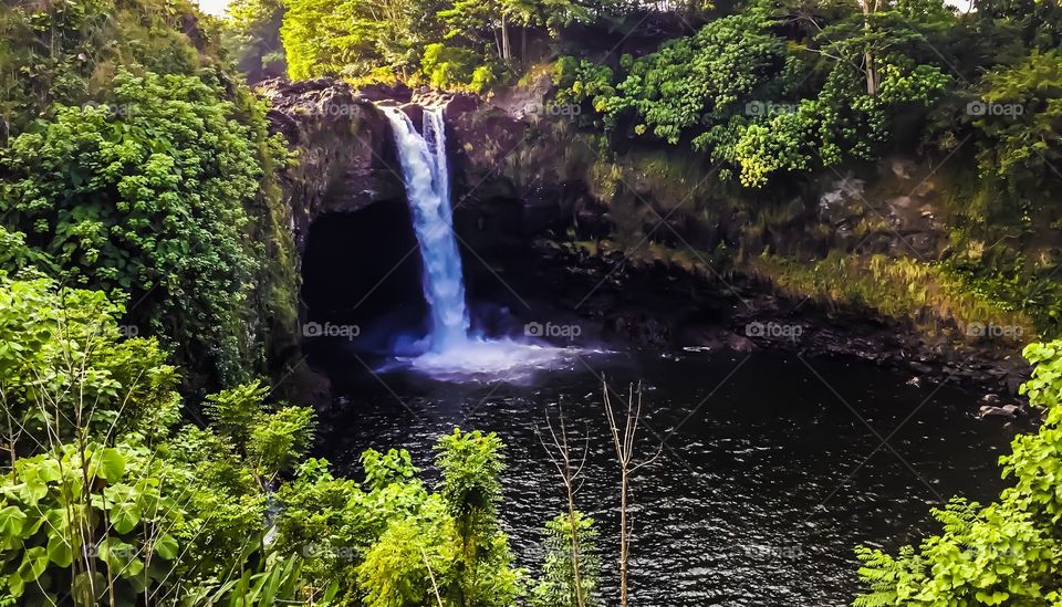 Rainbow Falls in Hilo, Hawaii