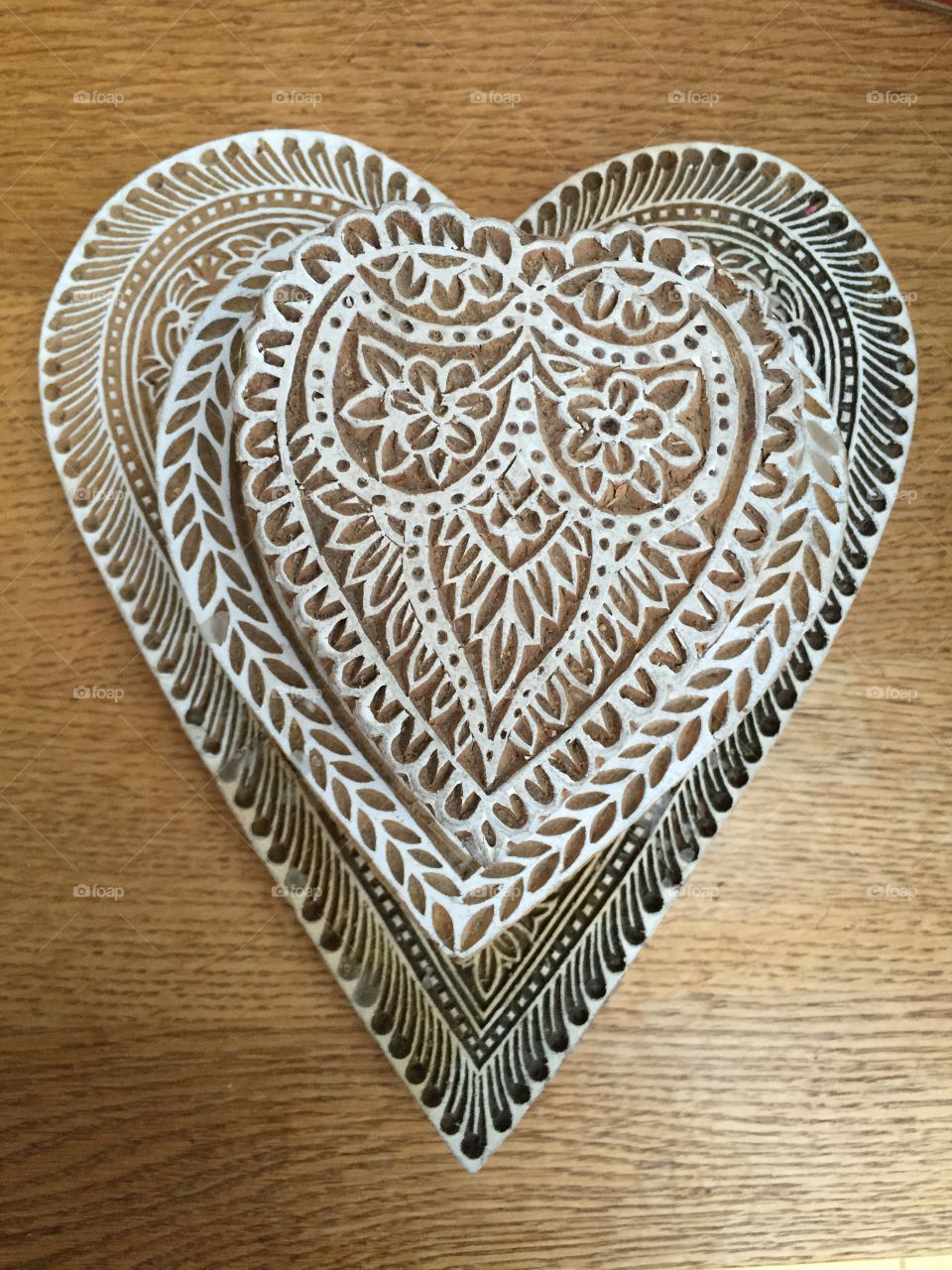 Heart carvings 