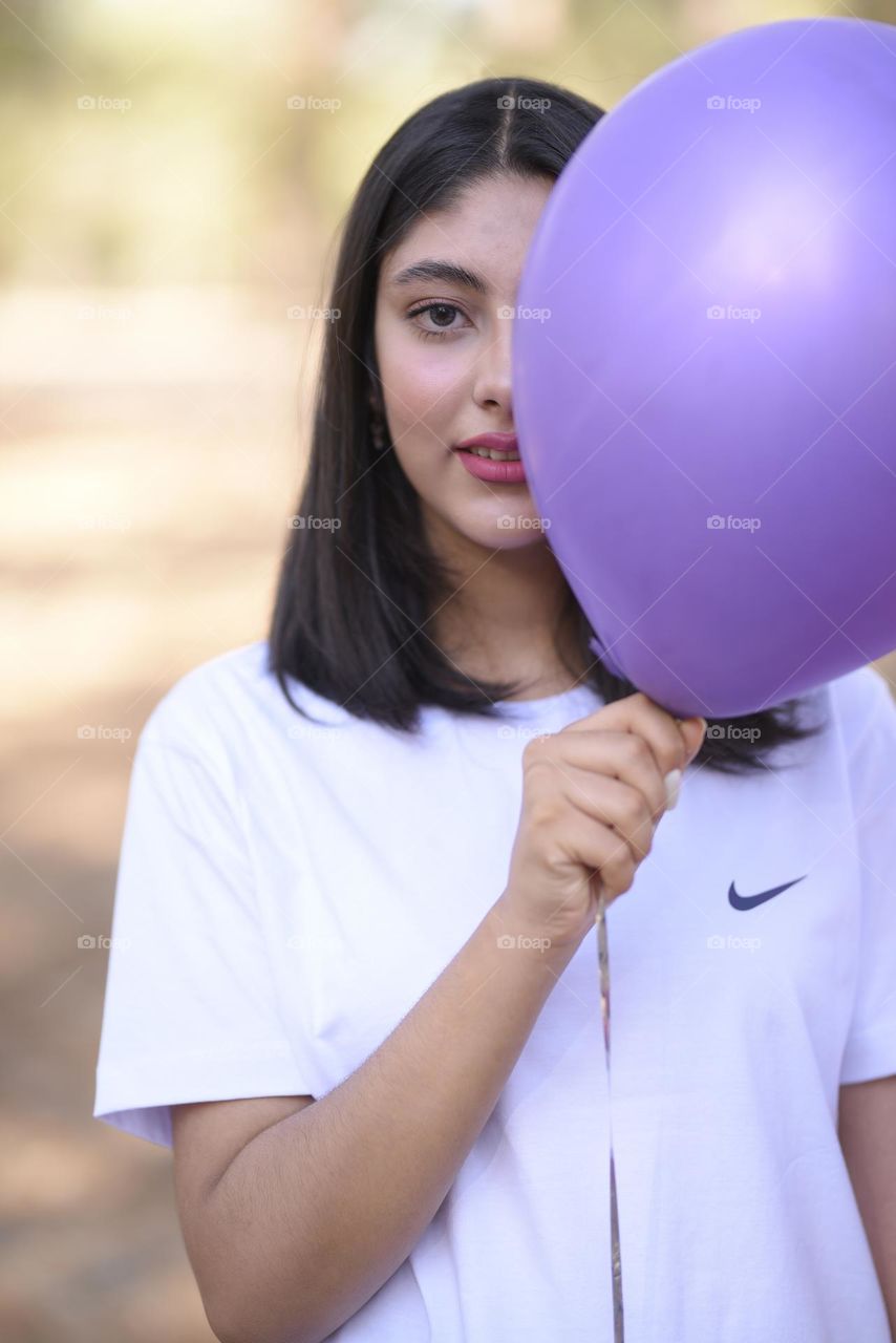 Purple balloon