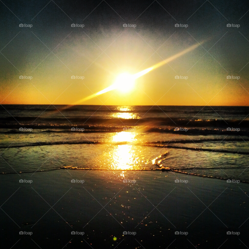 beach ocean morning sun by jills_faith
