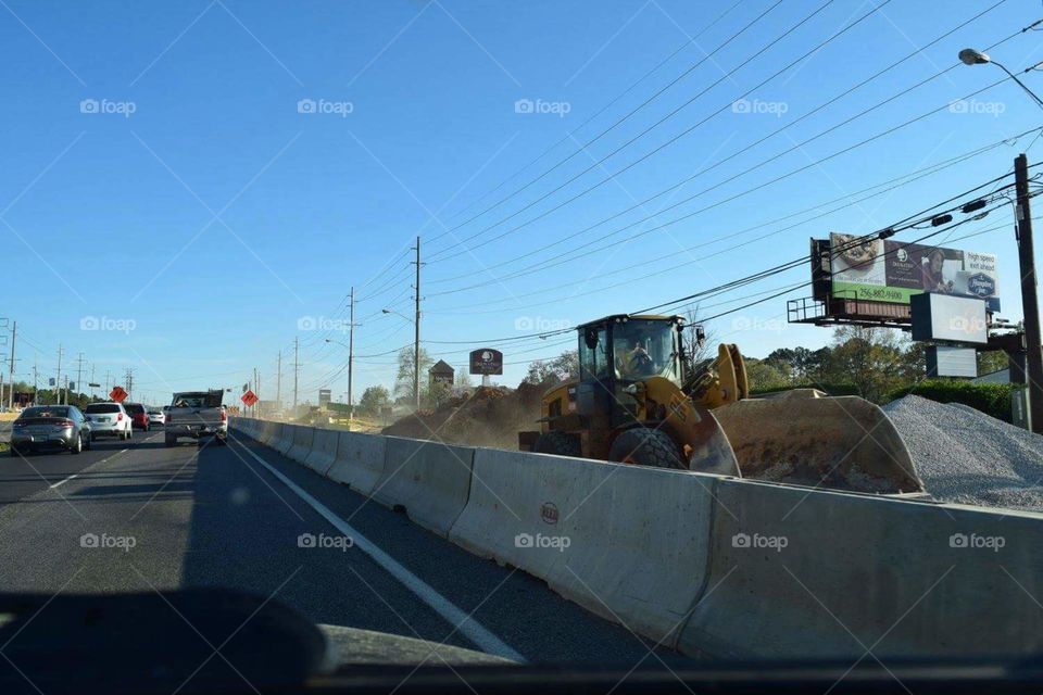 Putting in over passes on the highway