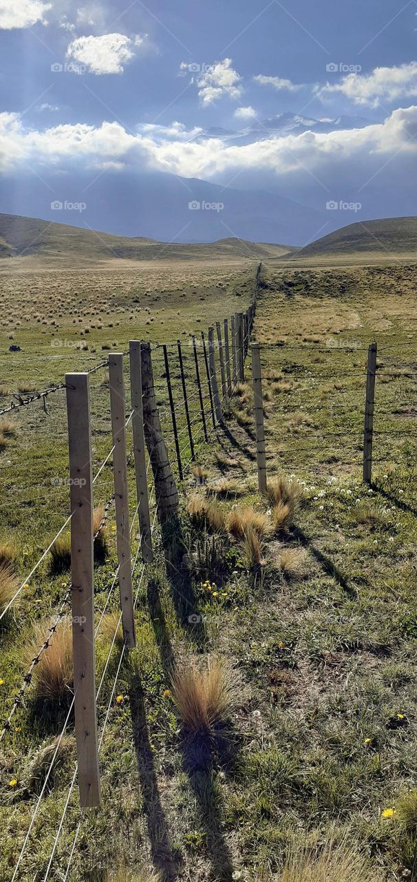 zona de praderas cerca de montañas mendocinas