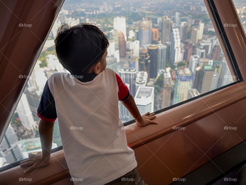 Looking down from the KL Tower