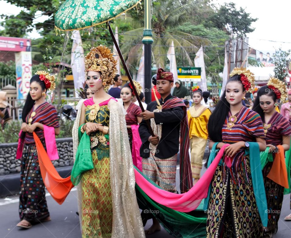 King's daughter in Sasak Lombok culture