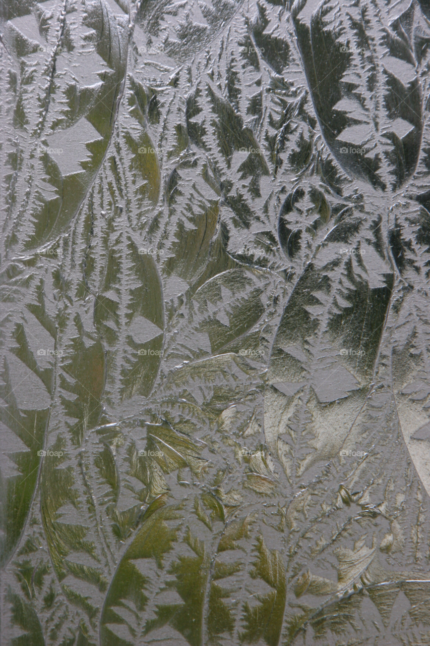 glass ice crystals frosted by kshapley